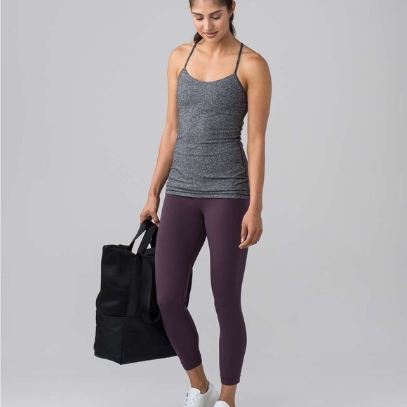 Lululemon Power Pose Tank Top Heathered Black - Picture 3 of 8